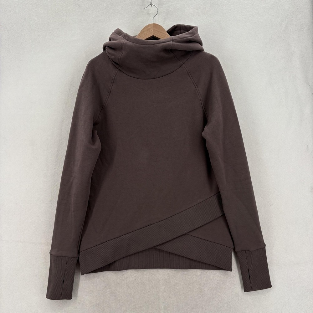 Marcella Three School Days Asymmetric Zip Cowl Neck Sweatshirt Womens Large